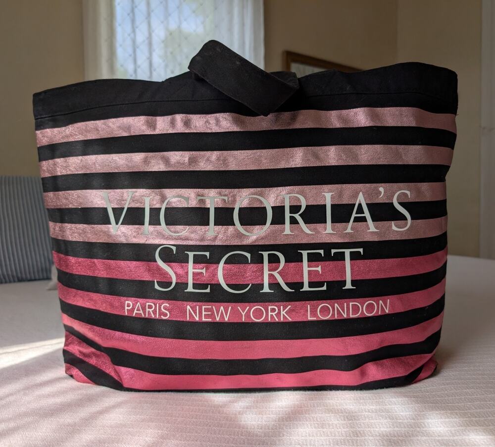 Victoria's Secret Large Metallic Rose Gold Tote bag